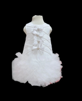 [Ribaby] đầm tiểu thư sát nách nơ xinh form chữ A cho bé gái xinh xắn (kèm Cài) Len
