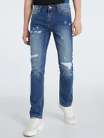กางเกงยีนส์ผู้ชาย Slim-Fit รุ่น J-616/2 สีน้ำเงิน