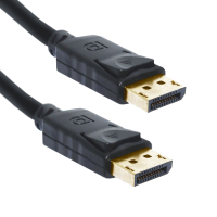 DisplayPort公 to DisplayPort公 鍍金傳輸線1.8m_黑
