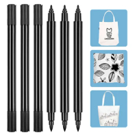 1Pc Acrylic Paint Pens Dual Tip Brush Pens Fine Tip Pen Brush Tip Pen Acrylic Water Based Marker Pen Non Fading Graffiti Brush