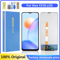 6.51'' Original Display for Vivo Y21S V2110 LCD Display Touch Screen Digitizer Assembly with Frame for Vivo Y21 V2111 Display