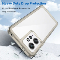 CLEAR AKRILIK compatible case for Poco X5 X6 X7 F3 F4 F5 F6 F7 M3 Pro 5G Xiaomi 15 14C 14T 13C 12 12