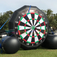 Commercial outdoor juegos inflables de exterior sport game inflatable soccer darts 1 in 7