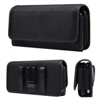 Two Layers Wallet Phone Pouch For ZTE nubia Z60 Ultra Z50S Z40S Pro Belt Clip Flip Waist Cases Bag For Blade V50S V70 Pro V40S