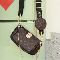 LV M44813 Multi Pochette Accessoires 三合一手提斜背包/麻將包(綠邊)