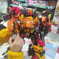 Jinbao 5 In 1 45 Cm Big Transformation Predaking Toys Anime Devastator Ko G1 Robot Action Figure Model Boy Children Kid Gift Toy