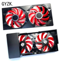 New For XFX Radeon RX550 560 560D 2/4GB Double Dissipation OC wolf version Graphics Card Replacement Fan