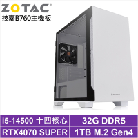 技嘉B760平台[鉑金少將]i5-14500/RTX 4070S/32G/1TB_SSD