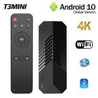 T3MINI TV Stick 4K HDR Smart TV Box Android10 Allwinner H616 2.4G WiFi Portable TV Prefix Dongle Set Top Box