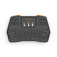 VIBOTON i8 Plus Handheld Wireless Keyboard No Backlight Version Updatd mini wireless keyboard with multi-touch pad