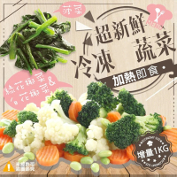 【極鮮配】體好壯壯綠系列冷凍熟蔬菜 綠花椰菜(1000G±10%/包)