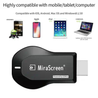Wireless Display Adapter TV Stick Wifi Receiver Anycast DLNA Miracast Airplay Mirror Screen HD'MI-compatible Mirascreen Dongle