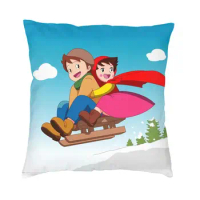 Heidi Girl Of The Alps Cushion Cover 45x45 Home Decorative 3D Printing Cartoon Anime Throw Pillow Case for Sofa Two Side