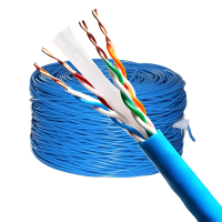 cáp Ethernet Cat6 UTP cao cấp 4 cặp 23AWG với vỏ PVC và bộ lọc chéo cho mạng Gigabit & dây dẫn văn p