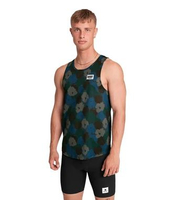 SAYSKY - Flower Combat Singlet - BLUE AOP S BLUE AOP