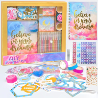 DlY Journal Kit for Girls Diary Suppies Set Jouraling Art Crafts Kits Stationery Set Birthday Gifts