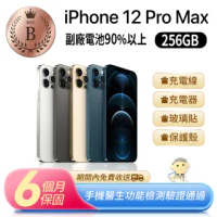 【Apple 蘋果】B級福利品 iPhone 12 Pro Max 256G(副廠電池健康度90%以上)