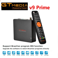 GTMEDIA New V9 Prime Set Top Box realase 70.0°W LyngSat TV Receiver Support IKS M3U Stable Free For Life TV Box With Brasil CH