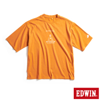 【EDWIN】男裝 橘標 我EDWIN啦短袖T恤(黃褐色)