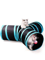 貓隧道滾地龍可折疊可拼接寵物貓玩具愛玩貓窩貓帳篷通道貓咪用品