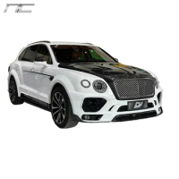 MSY Style Dry Carbon Fiber Front Rear bumper Engine Hood Side Skirts Wheel Eyebrow For Bentley Bentayga Modification Body Kit