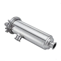 SUS316 Stainless Steel Elbow Fit 19/25/32/38/51/63mm Pipe x 1.5" 2" 2.5" Tri Clamp In-line Filter Strainer Homebrew Beer Brewing