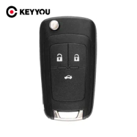 KEYYOU 3 Buttons Flip Remote Folding Car Key Fob Case For Opel Vauxhall Corsa Astra Vectra Zafira Omega HU100 Car Cover