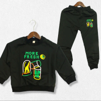 SETELAN SET JOGER ANAK COWOK IMPORT SET PATPAT WARNA HITAM USIA 3-8 TAHUN Lengan panjang
