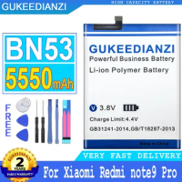 GUKEEDIANZI Battery BN53 BM4W for Xiaomi Redmi Note 9, Note 9 Pro, 9Pro, Note 9 Pro, 5G, 5550mAh