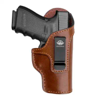 Gun Holsters IWB 9mm Leather Pistol Holsters Fit: Glock 19 17 26 Taurus G2C G3C G3 - Sig Sauer S&amp;W M&amp;P Shield 9mm / 380 EZ