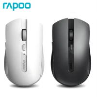 RAPOO 7200M Multi-Mode 2.4G Wireless and Bluetooth 3.0/4.0 Wireless Mouse 1600DPI Ergonomic Silent Mouse for Computer PC Laptop