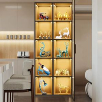 全城熱賣 - 輕奢歐式大展宏圖電視櫃工藝品家居客廳辦公室桌面酒櫃裝飾品擺件深灰色新房酒櫃擺件10件套A