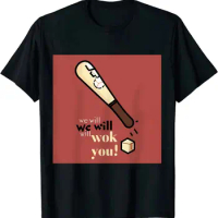 We Will Wok You Funny Saying Food Humor Chef Chinese Cooking T-Shirt