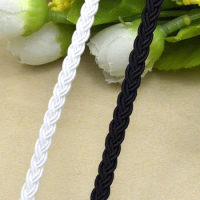 5m/16.4ft Each Bag white black lace trims handmake DIY centipede craft clothing dress curtain curve sewing wedding accessory