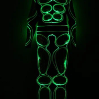 party supply LED Costumes / light robot suit / EL Wire / Neon/ luminous clothing / Light suits