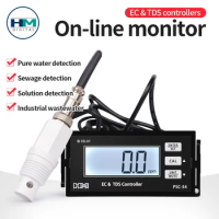 EC TDS Monitor Controller Online Conductivity Meter Industrial Water Treatment Conductivity EC PH Conductivity Controller