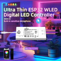 ตัวควบคุมเพลง, DOMRAEM ESP32, บางเฉียบ, WLED ที่ตั้งไว้ล่วงหน้า, 2CH WS2811 / 2812 / 2812B / 2813 / 