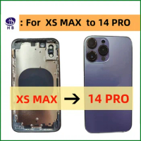 For iPhone Xsmax to 14 Pro Housing Back Cover case Fully Compatible With XS MAX Like 14PRO MAX Chassis Housing Battery cover Diy