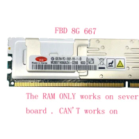 Server memory DDR2 4G 8GB 667MHz PC2-5300F 8G 667 RAM ECC FBD FB-DIMM Fully Buffered 240pin 5300 8G 2Rx4