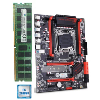 HUANANZHI X99 LGA2011-3 Motherboard with M.2 NVMe Slot Discount Motherboard with CPU Xeon E5 2678 V3 RAM 64G(4x16G) 1866 REG ECC