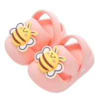 Children's Slippers Girls Shoes Boys Cartoon EVA Sole New Cute Big Bee Home Soft Soles Summer Indoor Kids Shoes Boy Slippers