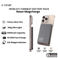 X.One Razor Magcharge PD Ultra-Thin Magnetic Battery Pack Power Bank (7.6mm x 20W/5000mAh)
