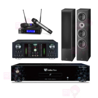 【金嗓】CPX-900 K1A+DB-7AN+JBL VM200+Monitor supreme 2002(4TB點歌機+擴大機+無線麥克風+落地式喇叭)