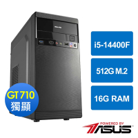 華碩H610平台[夜天鬥士]i5-14400F/16G/GT710/512G_M2