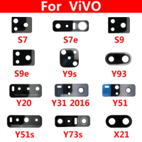 2Pcs/Lot, Back Rear Camera Glass Lens For Vivo IQOO 3 U3 Z1 S7 S9 S9e V17 X21 X50 Y9S Y20 Y31 Y51 Y51S Y73S Y93S With Adhensive