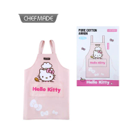 【Chefmade學廚原廠正品】正版Hello kitty純棉圍裙(KT7056凱蒂貓純棉圍裙)