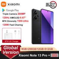 Xiaomi Redmi Note 13 Pro+ 5G Global Version Smartphone MediaTek Dimensity 7200-Ultra 200MP OIS Camera 120W HyperCharge NFC