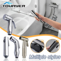 Handheld Bidet Toilet Sprayer Stainless Steel Protable Bidet Faucet Spray Home Bathroom Shower Head Bathroom Self Cleaning Tools