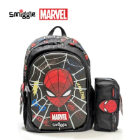 MINISO Marvel Children's Schoolbag Smiggle Backpack for Boy 7-16 years 16 inch Waterproof Student Lunch Bag Lovely Pencil Case