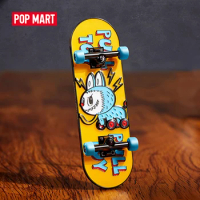 POP MART The Monsters Toys Series - Finger Skateboard Labubu Badge Kawaii Figure Gift Kid Toy